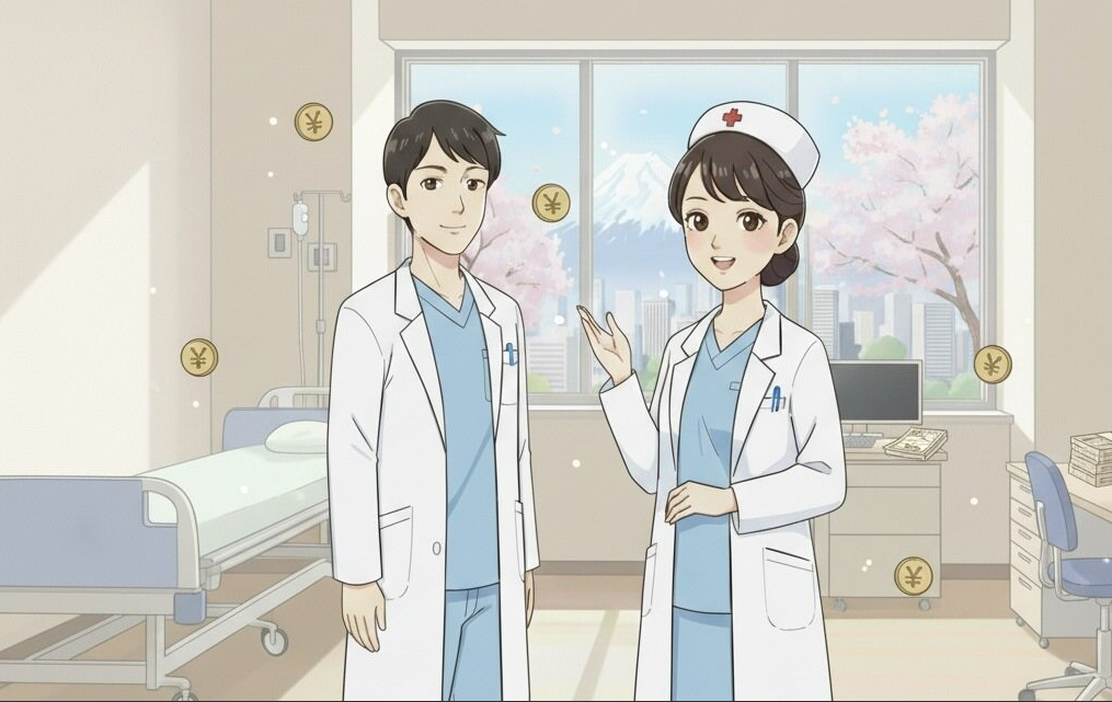 ilustrasi gaji perawat di jepang perbulan nagomii